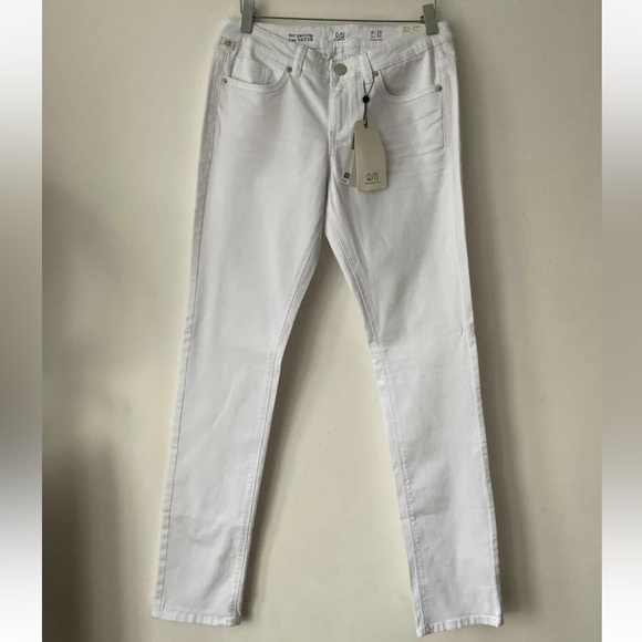 Q/S Denim - Q/S Designed by s.Oliver Catie Slim Fit White Jeans Size 10 L32